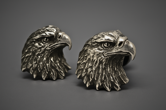 Handmade pewter Eagle motorcycle bolts