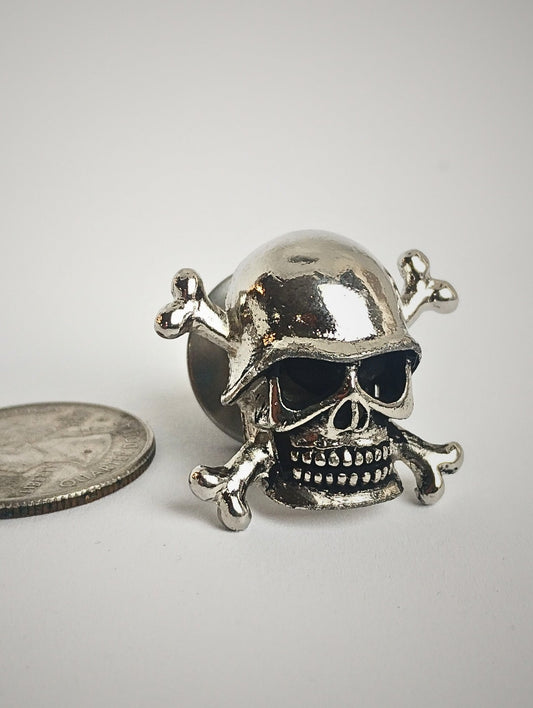 skull crossbones bolt for harley seat bolt, 1/4-20