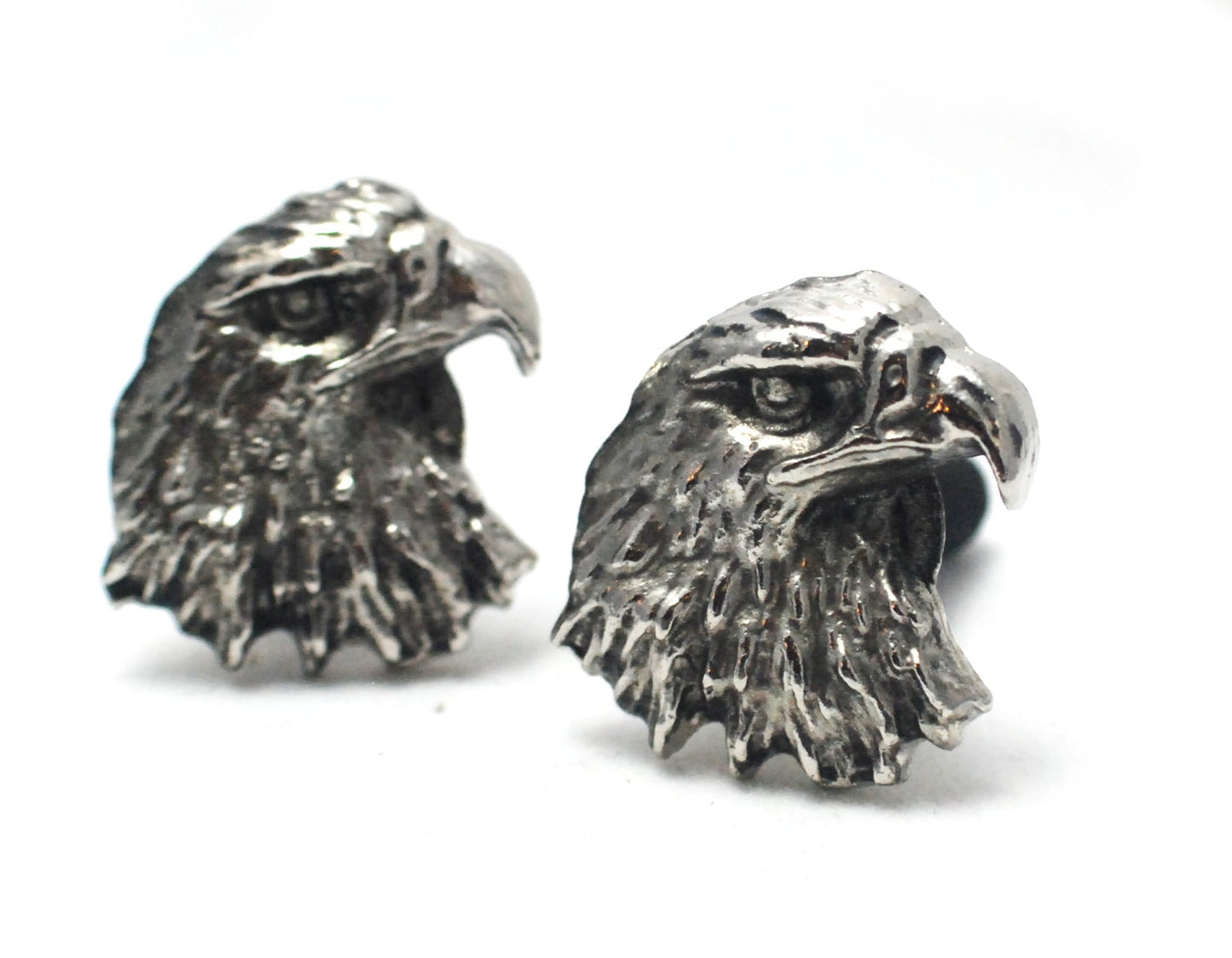 Eagle Pewter Motorcycle License Plate Bolts, Chopper Decor (Set of 2)