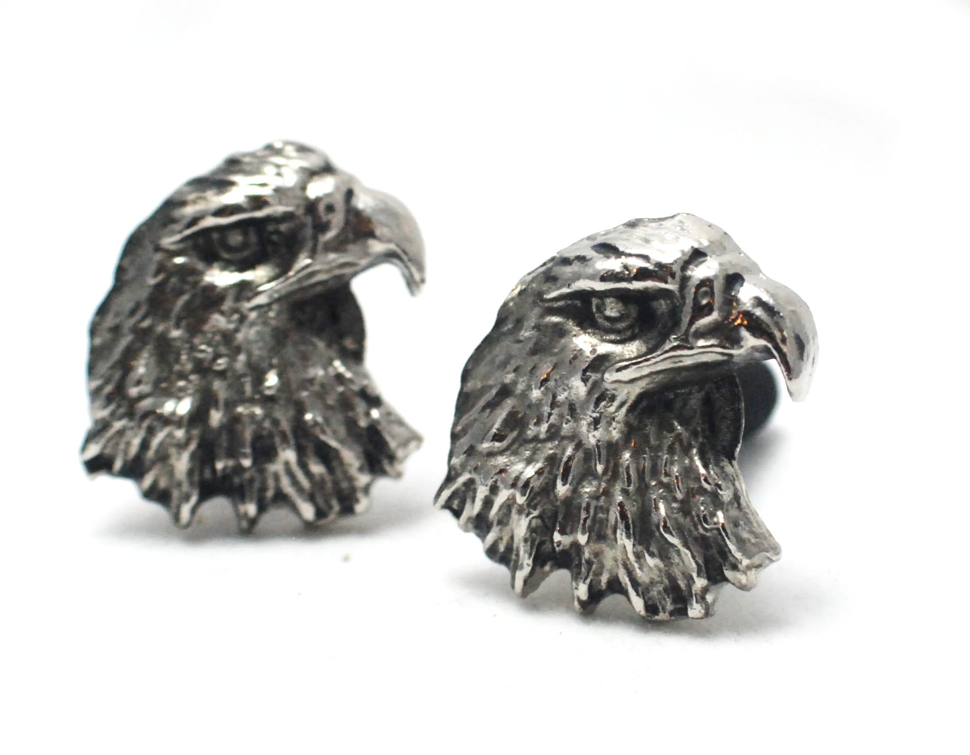Eagle Pewter Motorcycle License Plate Bolts, Chopper Decor (Set of 2)