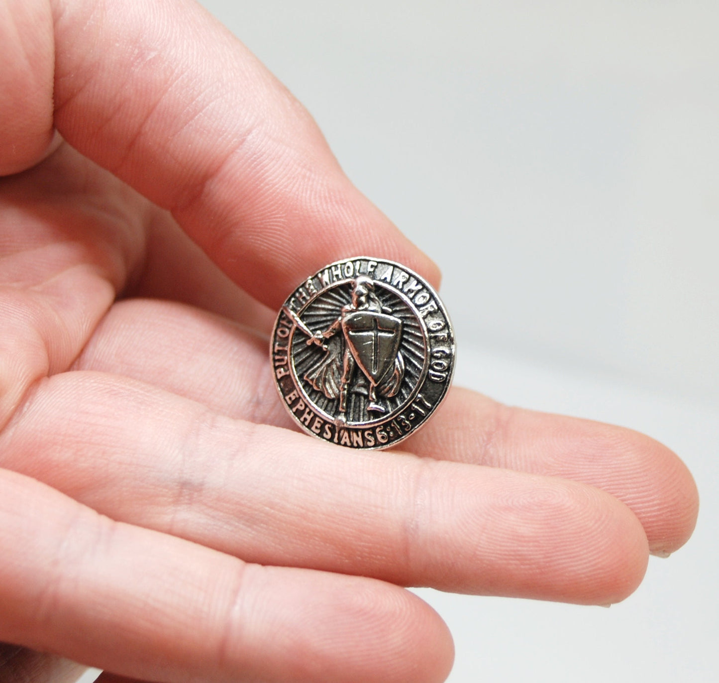 Victory Cross License Plate Bolts – Templar Knight Screws, St Paul Ephesians 6, Armor of God Car Windshield Accessories,motorcycle