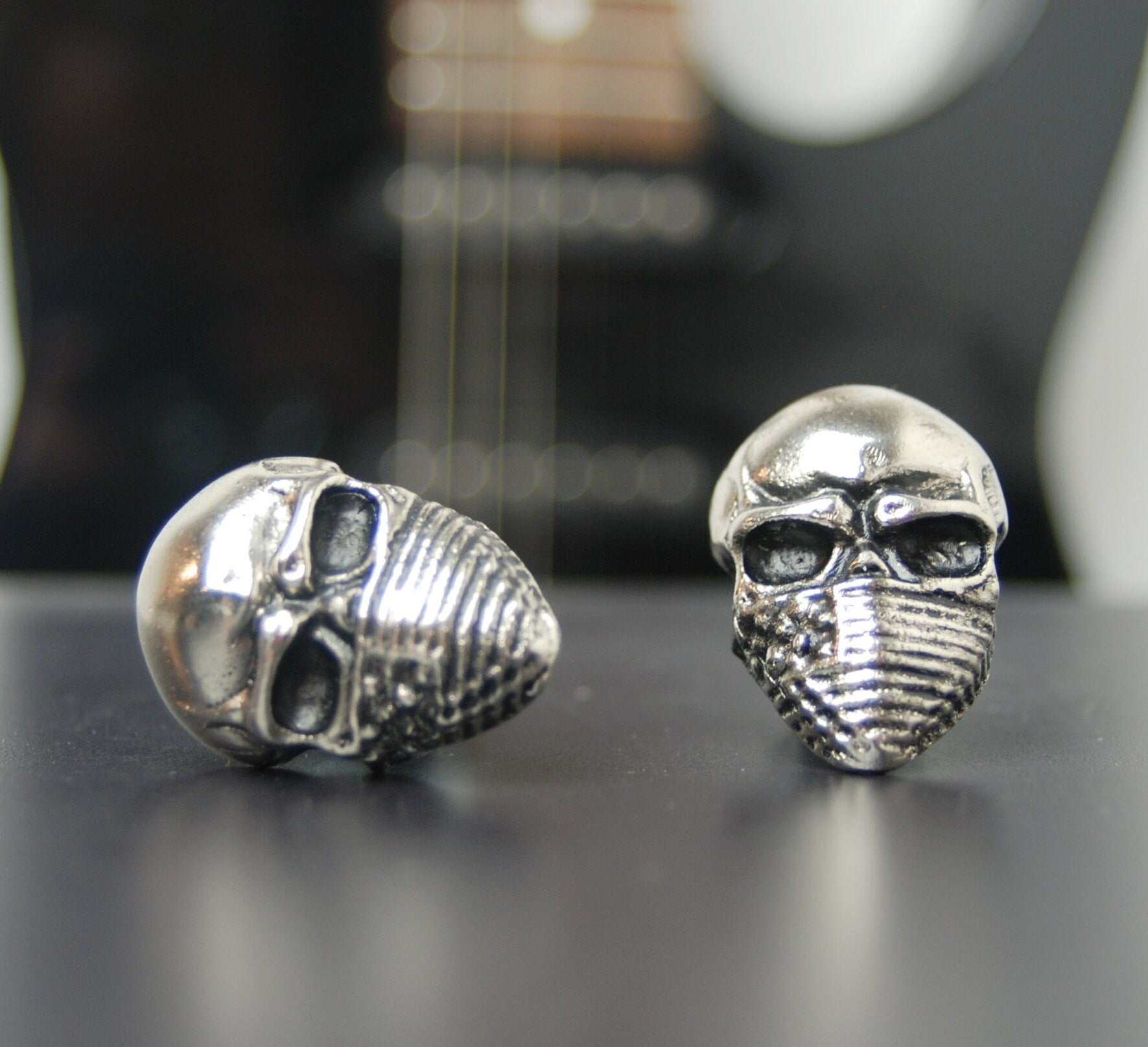 Custom Skull Bandana motorcycle plate screws with M6 thread
