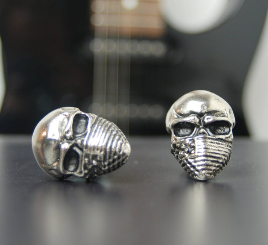 Custom Skull Bandana motorcycle plate screws with M6 thread