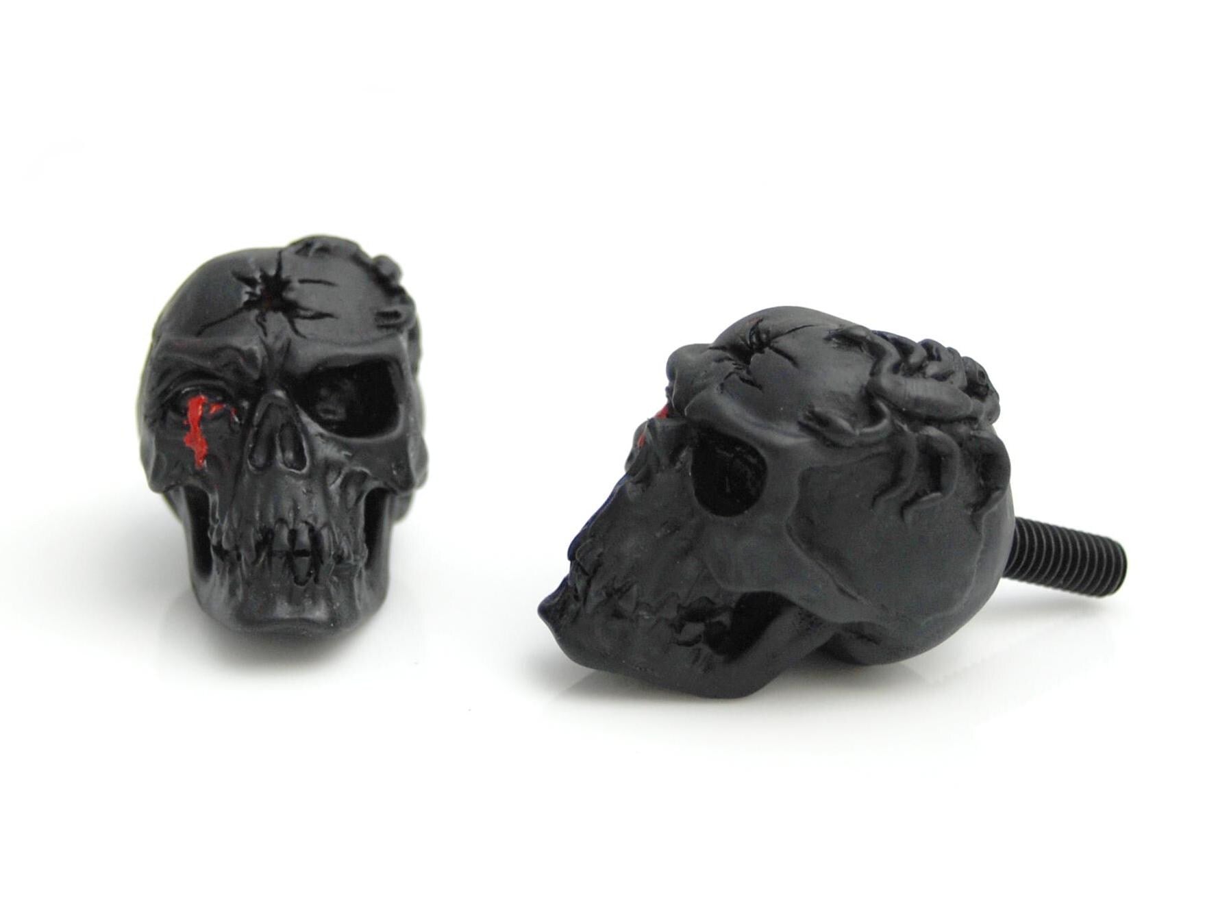 Demon Skull license plate bolts. Number tag screw for all motorcycles Harley Davidson,Yamaha,Suzuki,Kawasaki,honda,ktm,ducati,skeleton