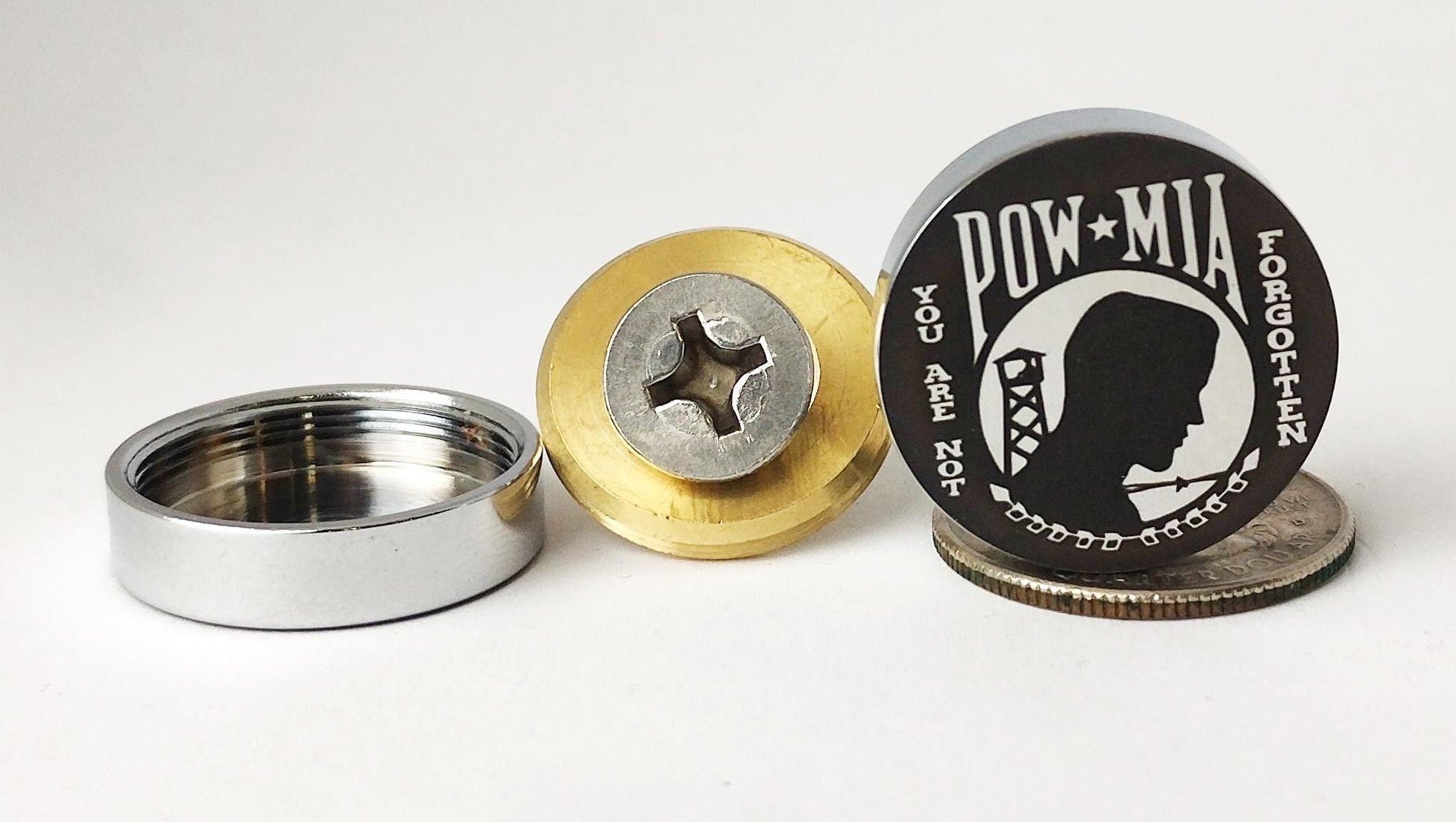 Unique personalized license plate screws with engraving