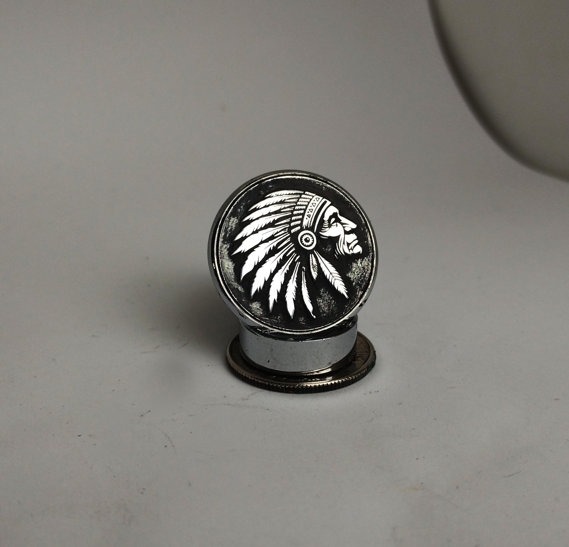 Handmade metal Skull bolt with washer for Indian Motorcycles